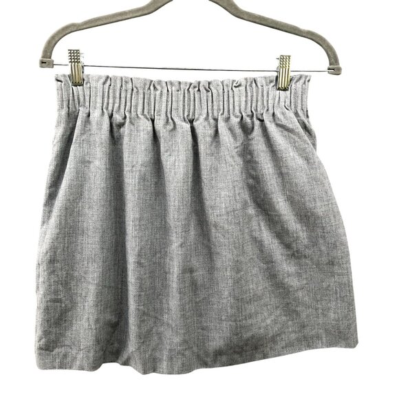 J. Crew Sidewalk Skirt Womens 6 Gray Mini Pull On Lined Formal - Picture 2 of 10